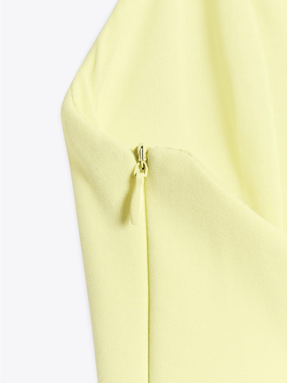 Zara Felsted Halter Peplum Tank Top Butter Yellow sz L - Picture 4 of 10